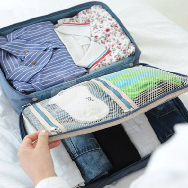 行李箱上袋訂造 旅行環保收納包
