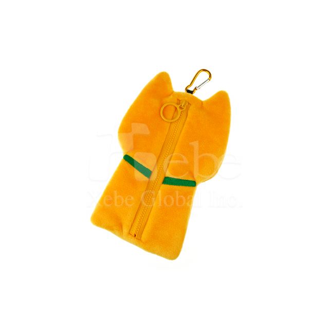 訂造造型絨布收納袋 橘貓信差造型袋