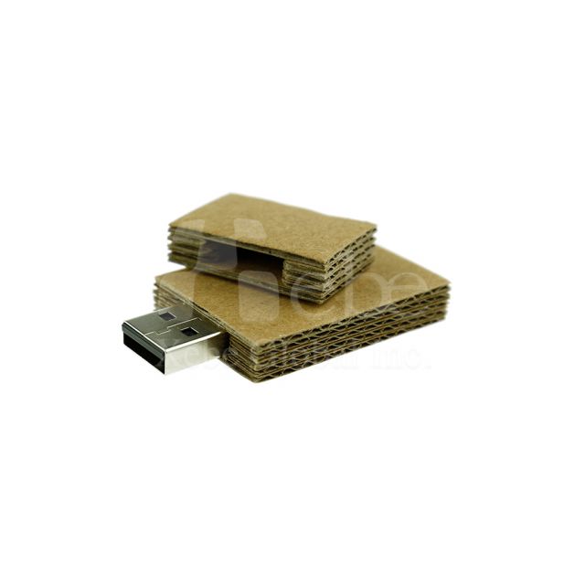 環保材質-瓦楞紙USB手指訂造