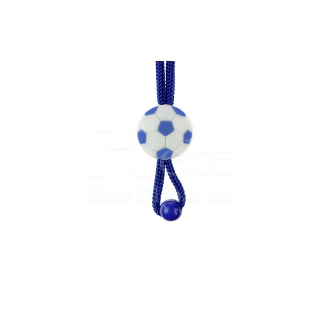 藍色足球口罩掛繩
