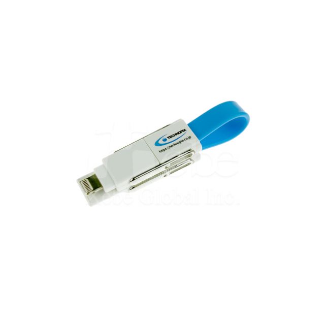 企業LOGO三合一便攜USB叉電線