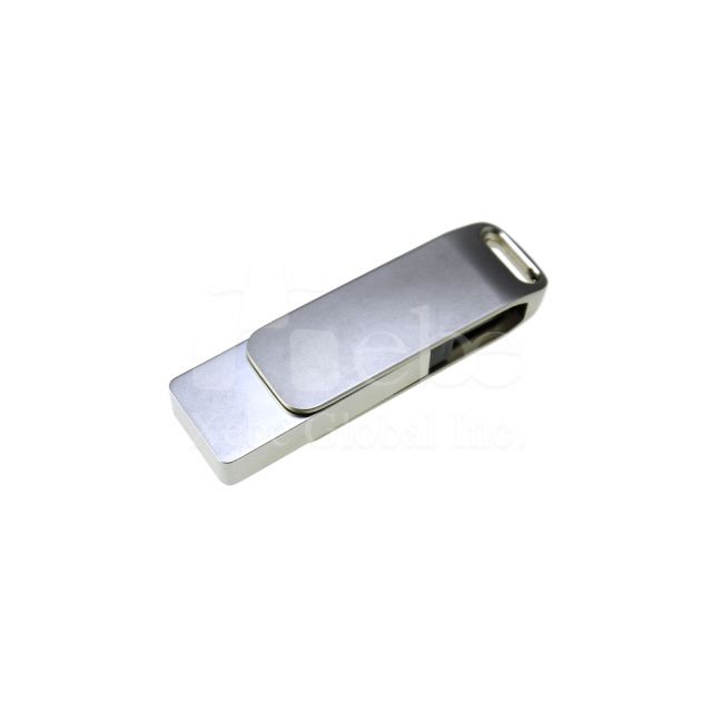 科技銀漸層色系經典USB手指