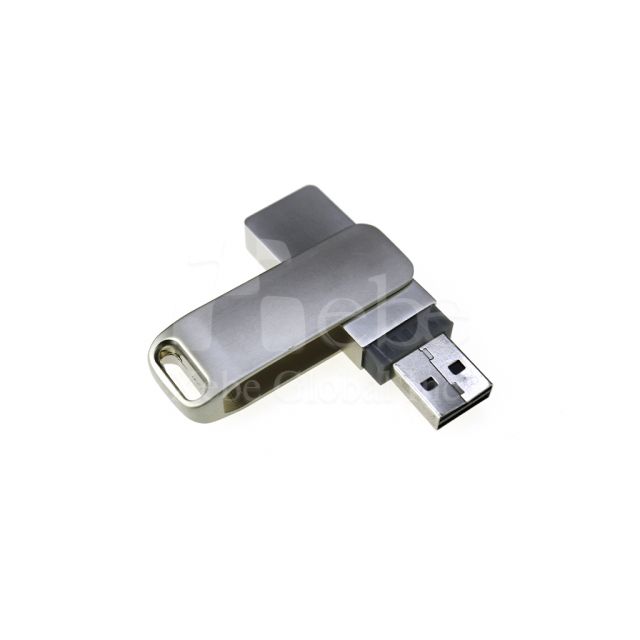 科技銀漸層色系經典USB手指