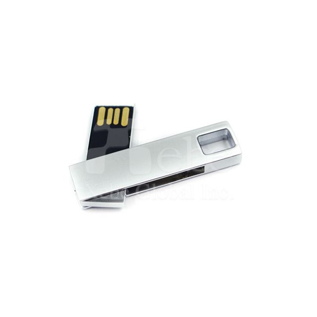 銀白金屬光澤USB手指