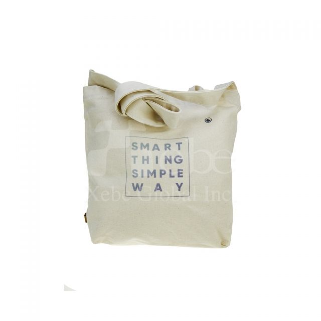 簡約白帆布袋訂造LOGO環保袋