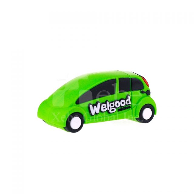 螢光綠跑車Logo USB手指