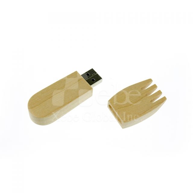 趣味造型木頭USB手指 兒童節禮物 