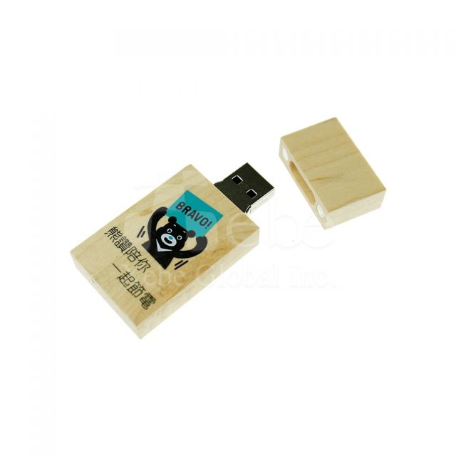 木製USB手指印刷 