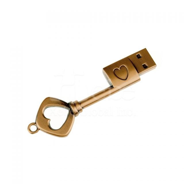 玫瑰金鑰匙USB手指 