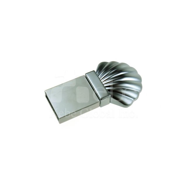 質感貝殼造型金屬USB手指