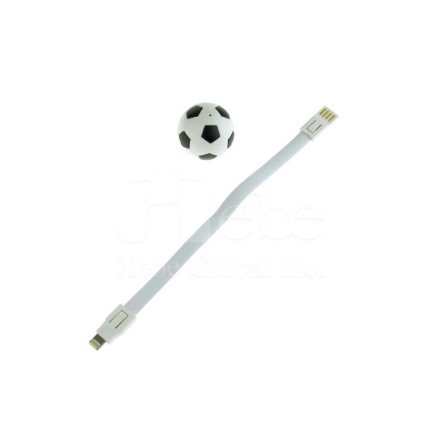 足球造型USB叉電線