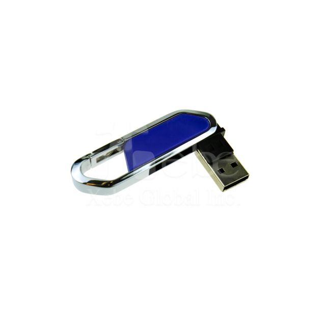 宇宙藍可掛式金屬USB手指
