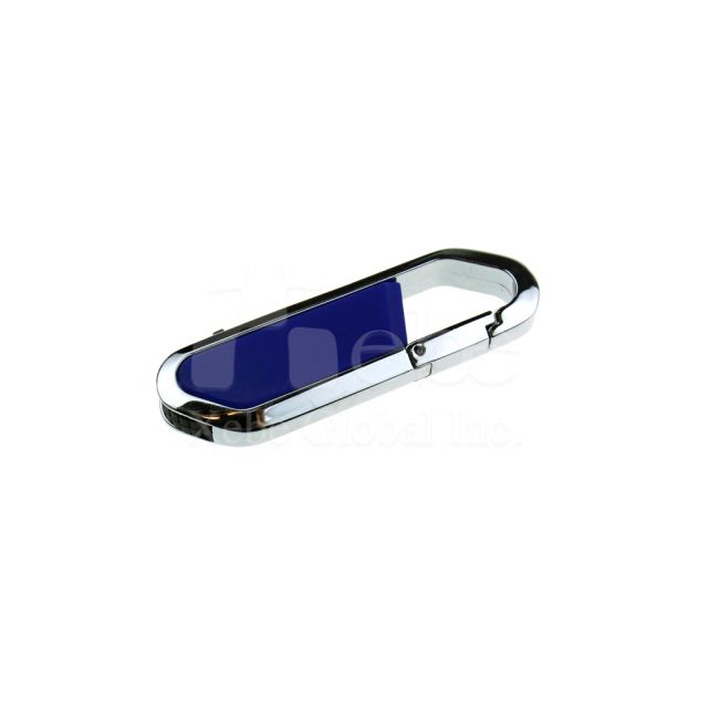 宇宙藍可掛式金屬USB手指