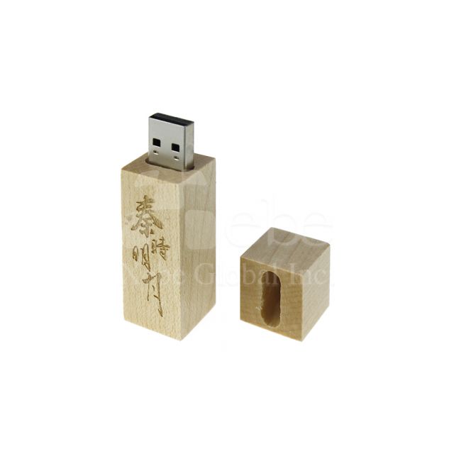 雷雕LOGO客製化木頭USB手指