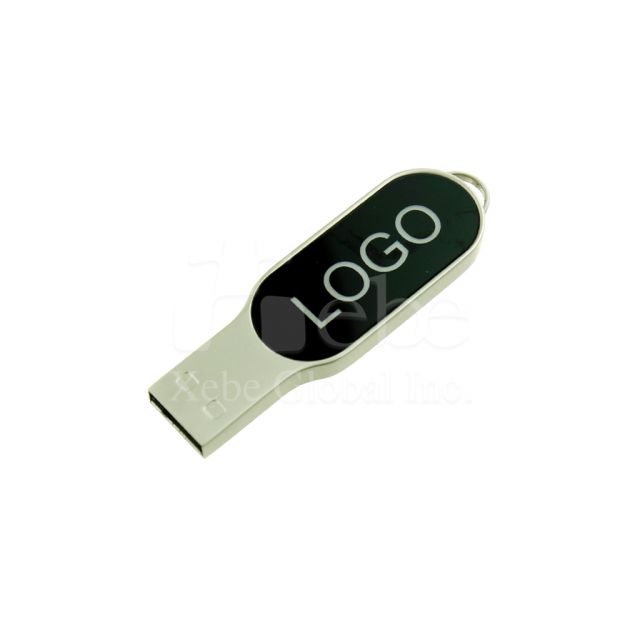典雅可發光企業商標金屬USB手指