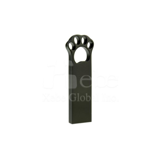 黑色貓咪腳掌造型金屬USB手指