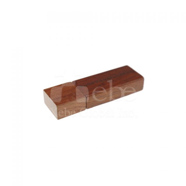 紅木紋印製LOGO木頭USB手指