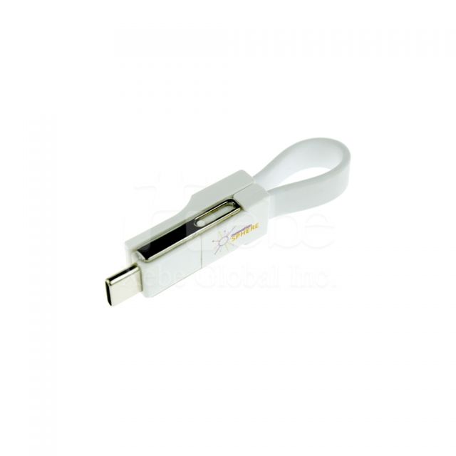 簡約白多種接頭訂造USB叉電線