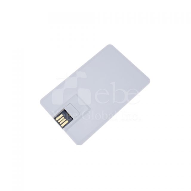 card shape simplistic white OTG USB