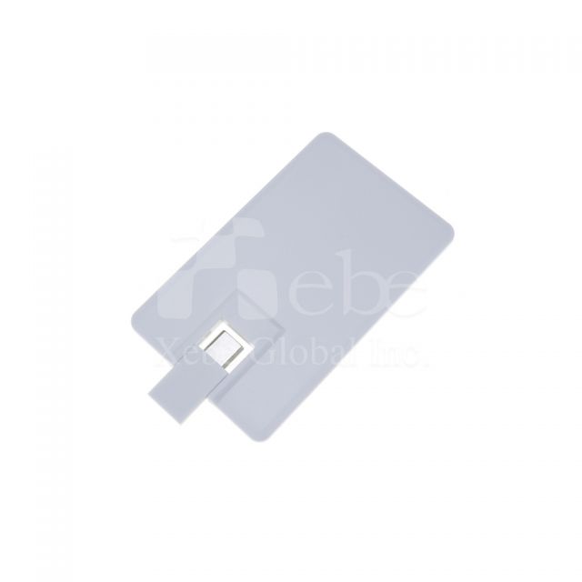 card shape simplistic white OTG USB