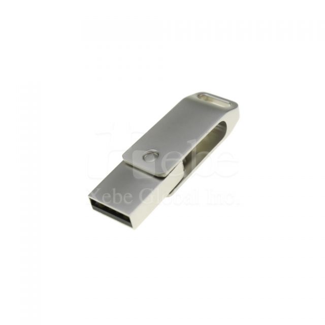 金屬銀旋轉OTG USB手指 手機USB手指推薦