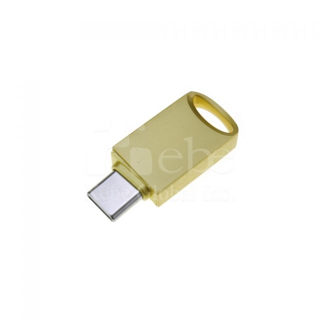 金黃色小型OTG USB手指