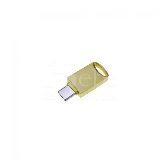 金黃色小型OTG USB手指