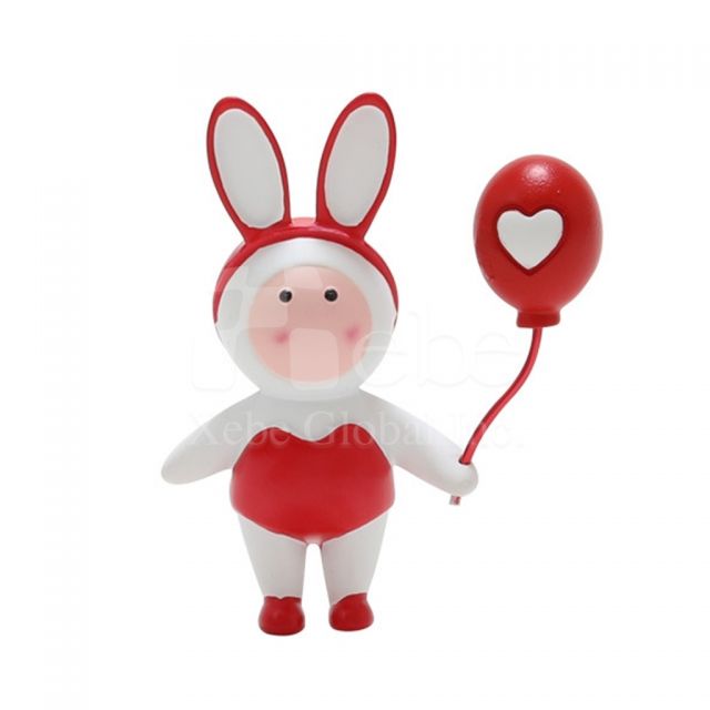 拿著愛心氣球的兔兔訂造磁鐵