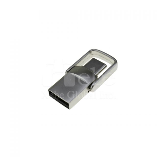 高級金屬黑銀色USB 3.0隨身碟