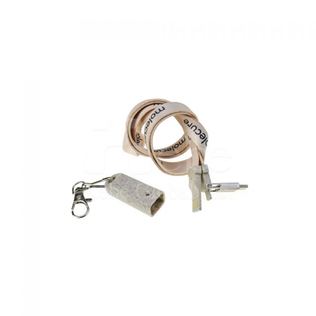 粉色LOGO設計USB充電線訂造