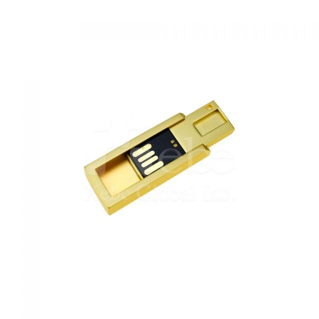 金黃色金屬USB手指 活動禮品