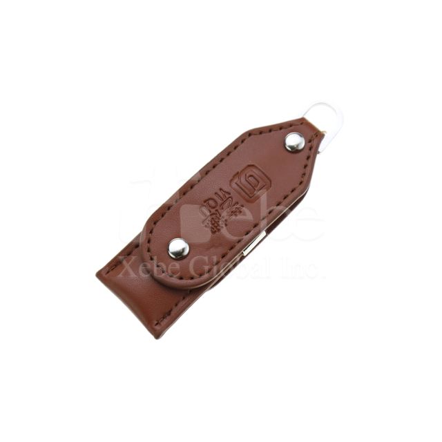 brown leather USB