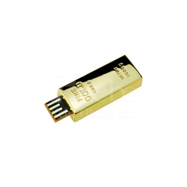 metal gold bullion USB promotional gift