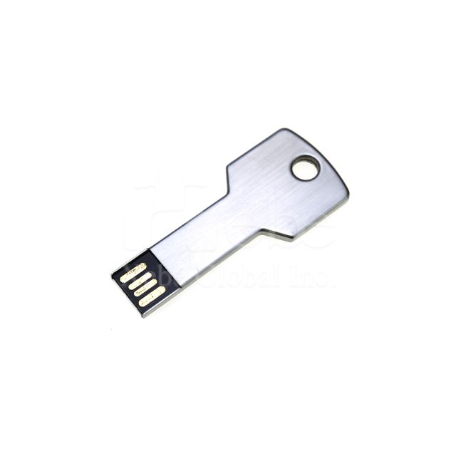 silver key flash drive
