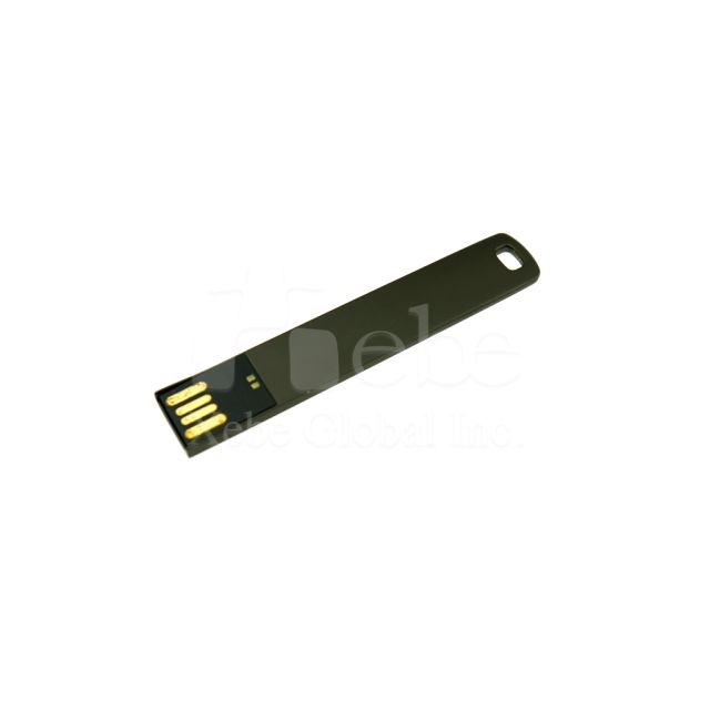 black lightweight metal USB