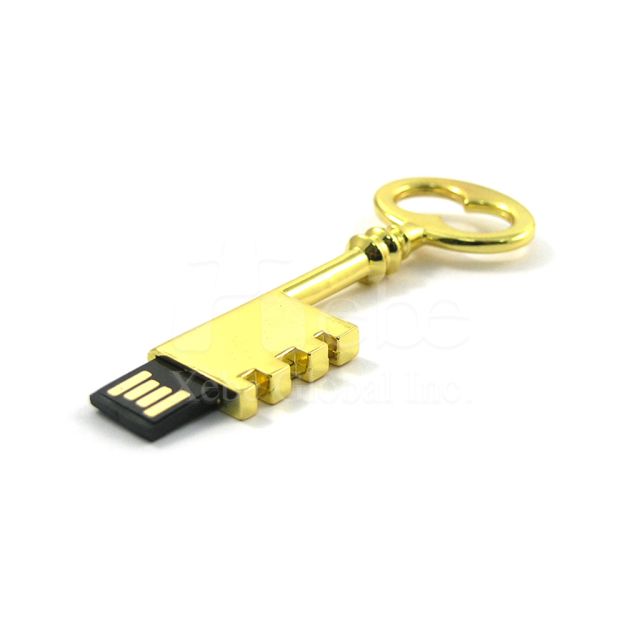 金色鑰匙金屬USB手指