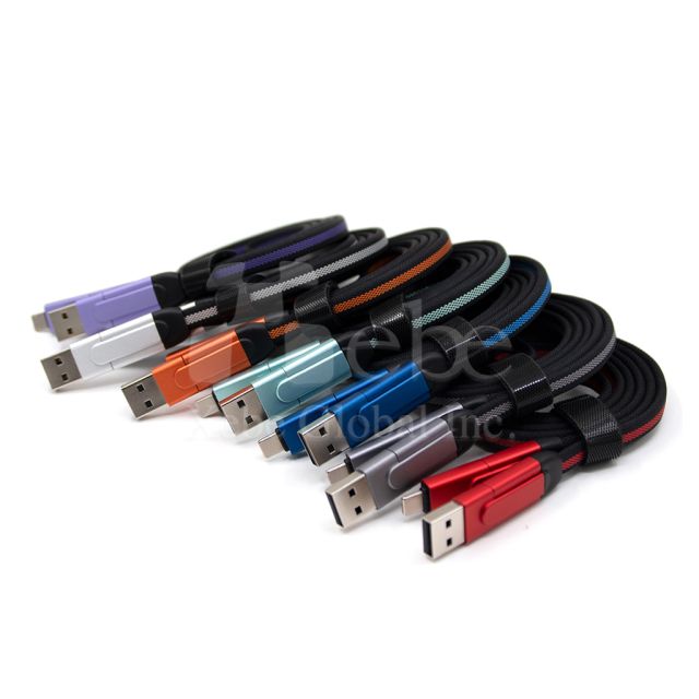紅色多功能訂造USB叉電線