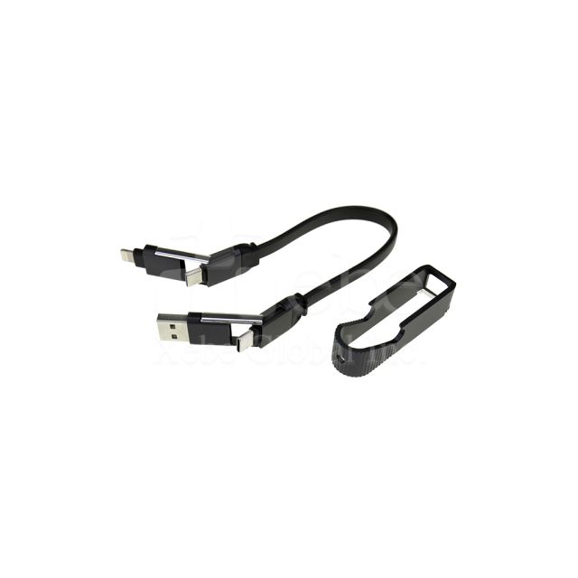 多功能黑色訂造USB叉電線