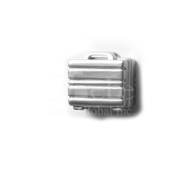 銀色行李箱造型磁鐵