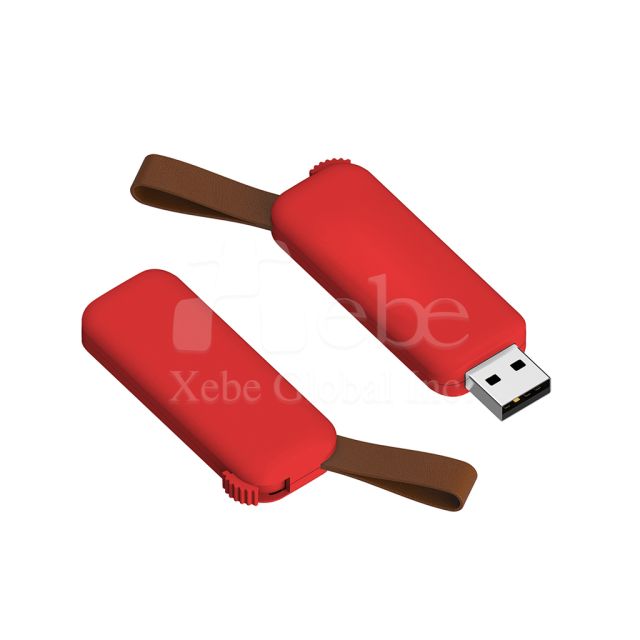 嫣紅掛繩禮品USB手指