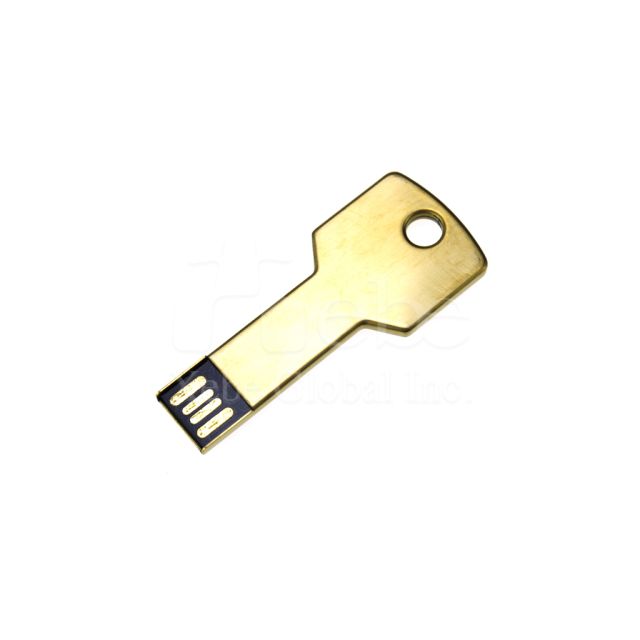 golden key metal USB drive