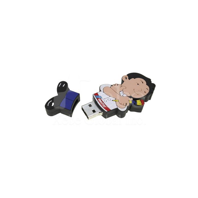 painting cool guy customized USB drive
