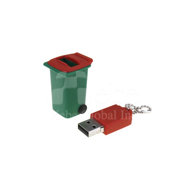 Trash can customized flash drive