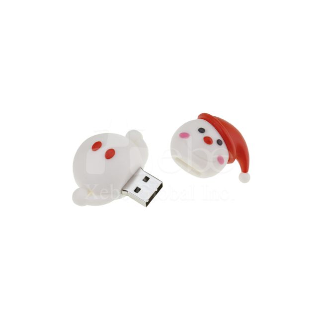 Snowman customized flash drive