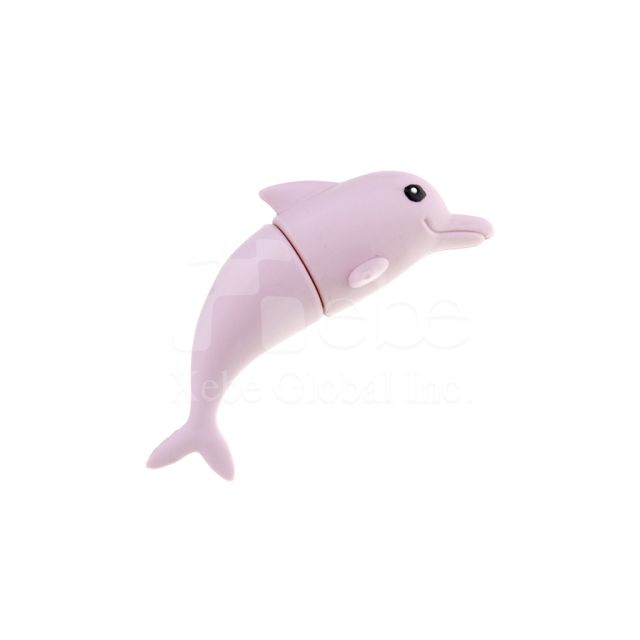 粉紫海豚造型USB手指