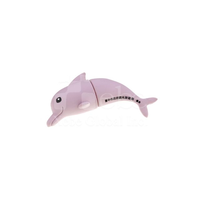 Pink purple dolphin customized usb 