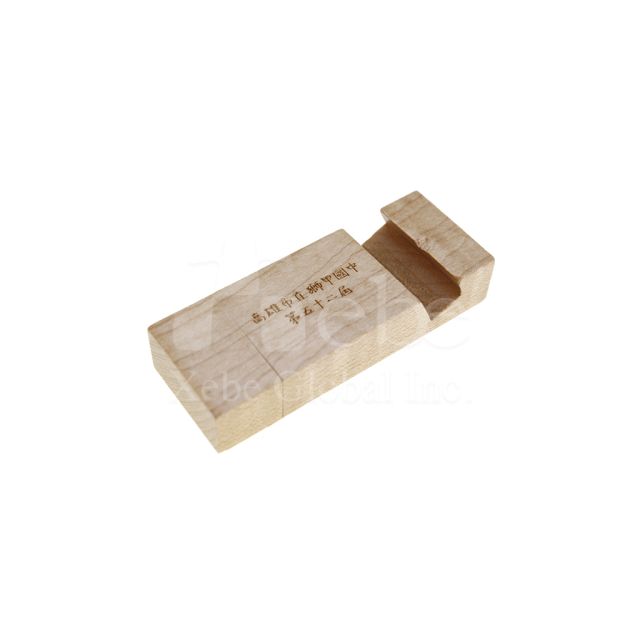 small portable wooden phones stand usb