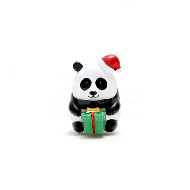 聖誕熊貓訂造造型磁鐵