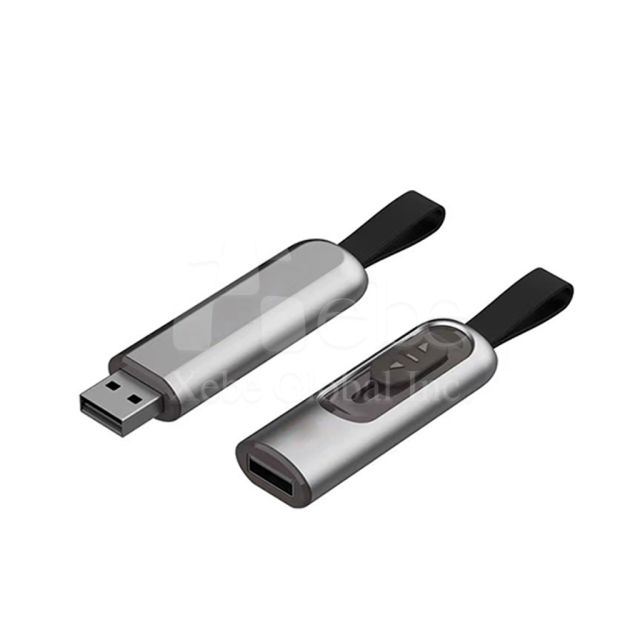 silver and black usb drive