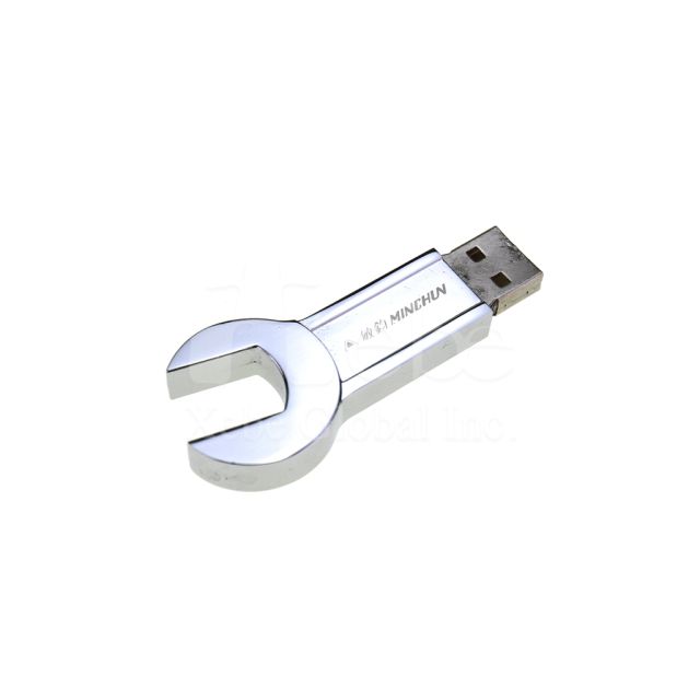 wrench shaped metal flash drive